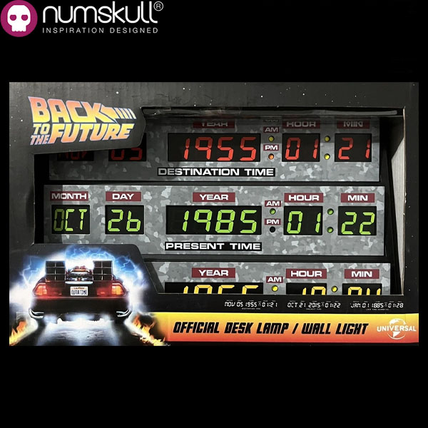 Numskull Official Back To The Future 3D Desk Lamp / Wall Light